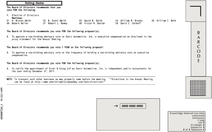 (FULL PAGE PROCY CARD)